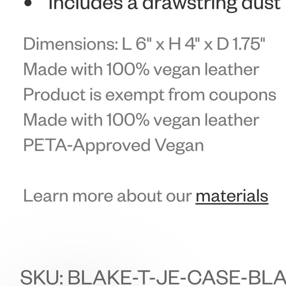 NWT Pixie Mood | Vegan Leather Blake Travel Jewelry Case - Black - Picture 10 of 11